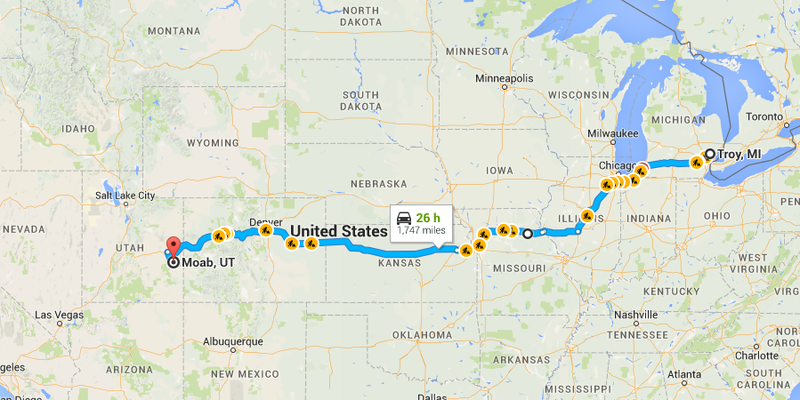 Illustration for article titled Please Help Me Get My $600 Jeep 1,747 Miles To Moab